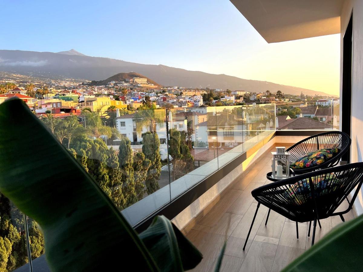 Lujoso Apartamento Completo, Piscina, Terraza Con Vistas Al Teide 푸에르토 드 라 크루즈 외부 사진