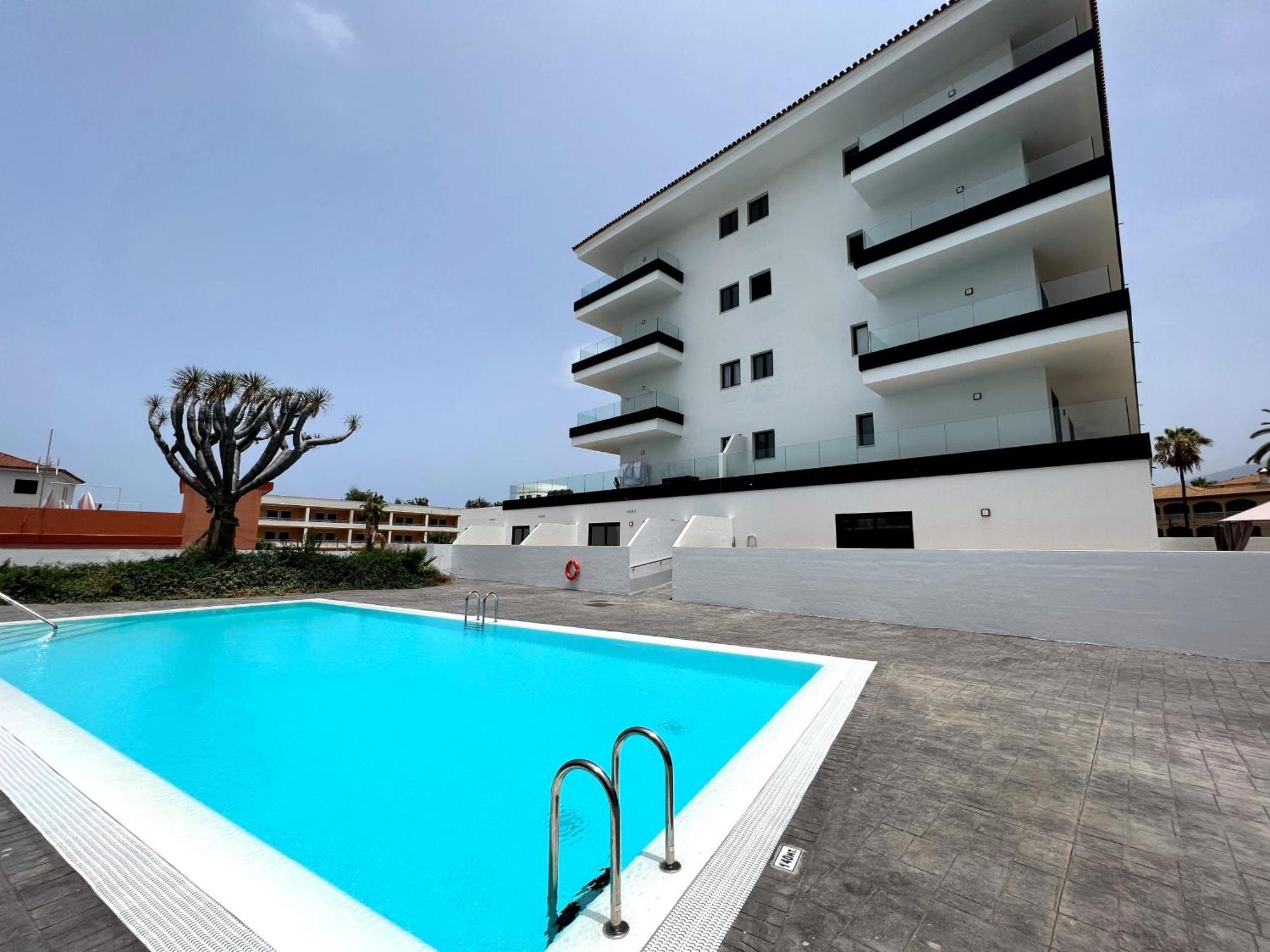 Lujoso Apartamento Completo, Piscina, Terraza Con Vistas Al Teide 푸에르토 드 라 크루즈 외부 사진