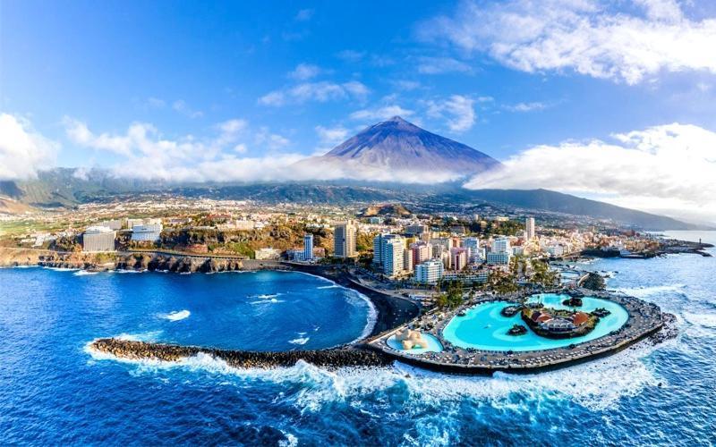 Lujoso Apartamento Completo, Piscina, Terraza Con Vistas Al Teide 푸에르토 드 라 크루즈 외부 사진