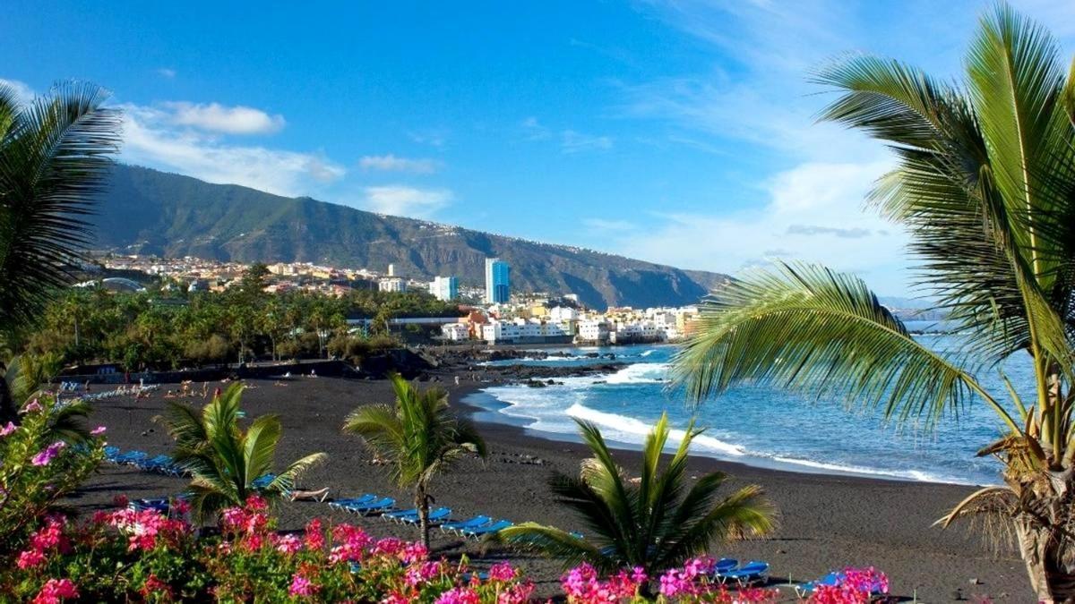 Lujoso Apartamento Completo, Piscina, Terraza Con Vistas Al Teide 푸에르토 드 라 크루즈 외부 사진