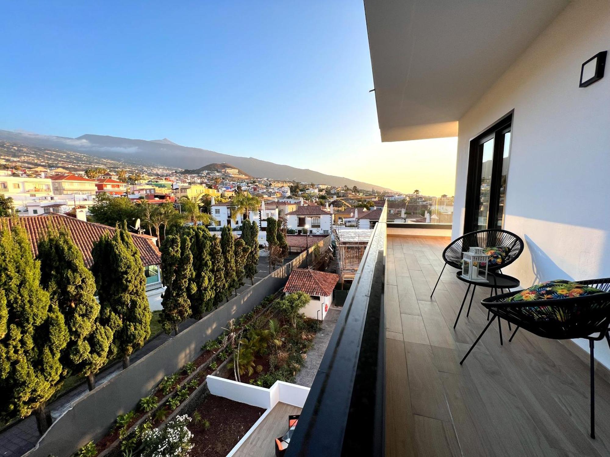Lujoso Apartamento Completo, Piscina, Terraza Con Vistas Al Teide 푸에르토 드 라 크루즈 외부 사진