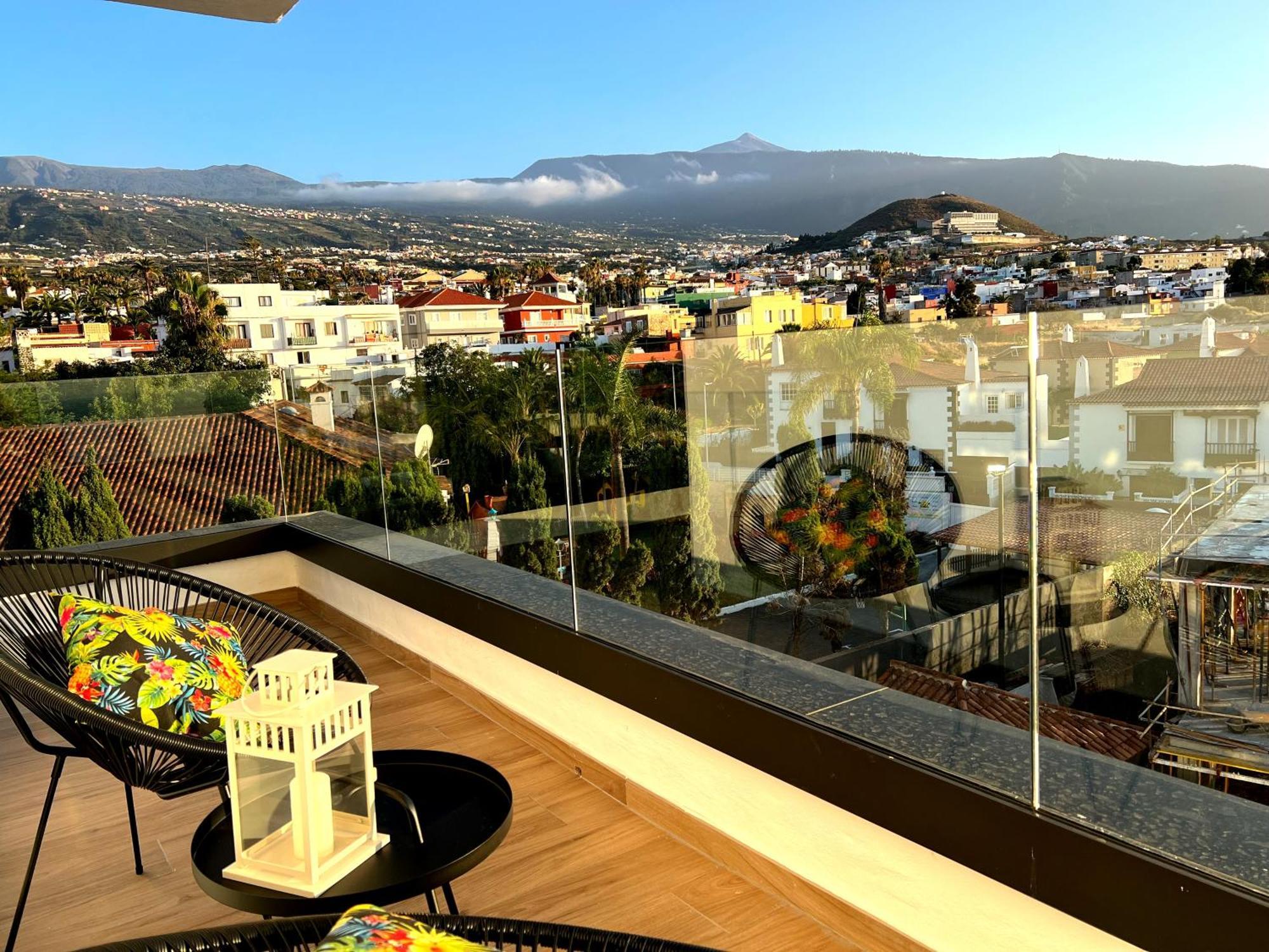 Lujoso Apartamento Completo, Piscina, Terraza Con Vistas Al Teide 푸에르토 드 라 크루즈 외부 사진