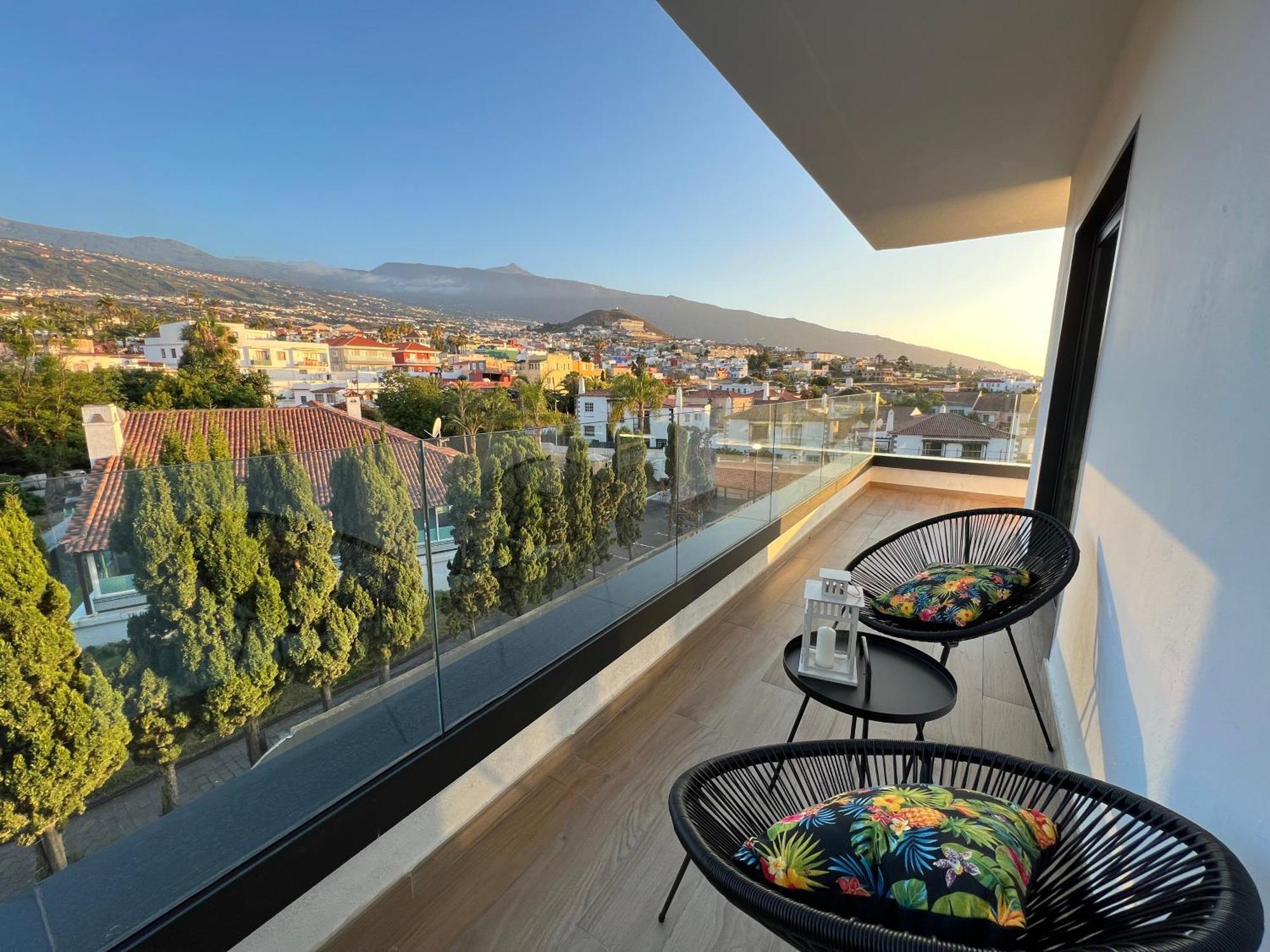 Lujoso Apartamento Completo, Piscina, Terraza Con Vistas Al Teide 푸에르토 드 라 크루즈 외부 사진